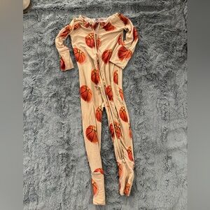 Bamboo Basketball Print Onesie convertible romper